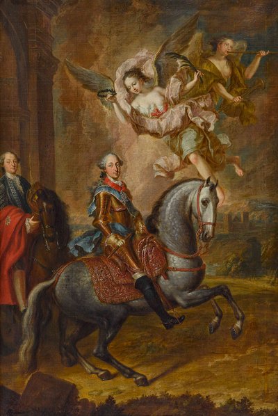 Maximilian III Joseph, Bavyera Seçmeni, at sırtında (tuval üzerine yağlı boya) by Georges Desmarées