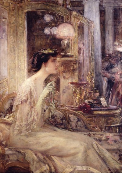 Matmazel B (tuval üzerine yağlı boya) by Georges Desvallieres