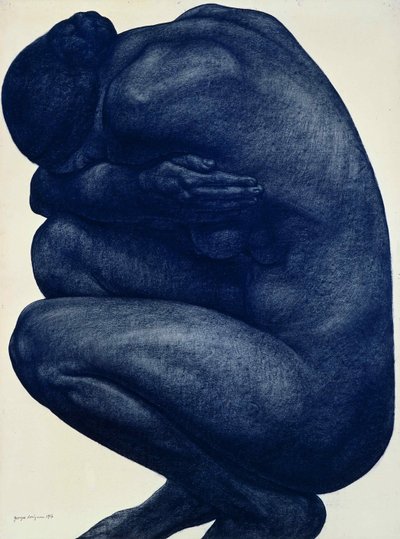 Çömelmiş Kadın Çıplak, 1916. by Georges Dorignac