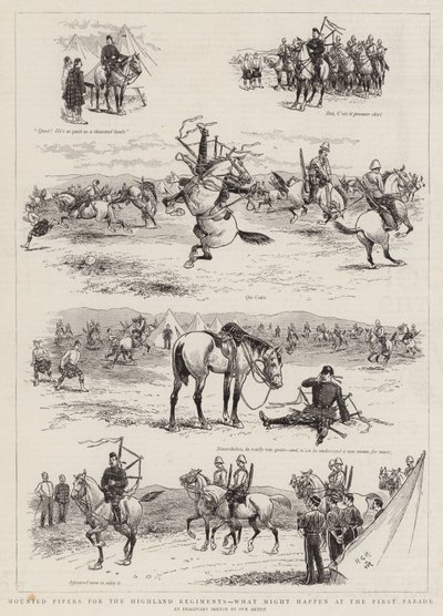 Yayla Alayları için Atlı Kavalcılar, İlk Geçit Töreninde neler olabilir? by Georges Ferdinand Bigot
