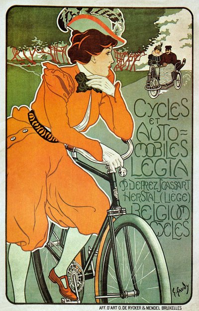 Poster reklamı Legia bisikletleri, Liege, Belçika by Georges Gaudy