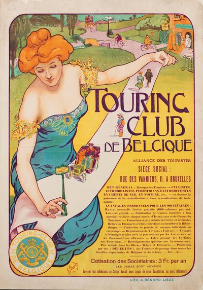 Belçika Tur Kulübü, 1901. by Georges Gaudy