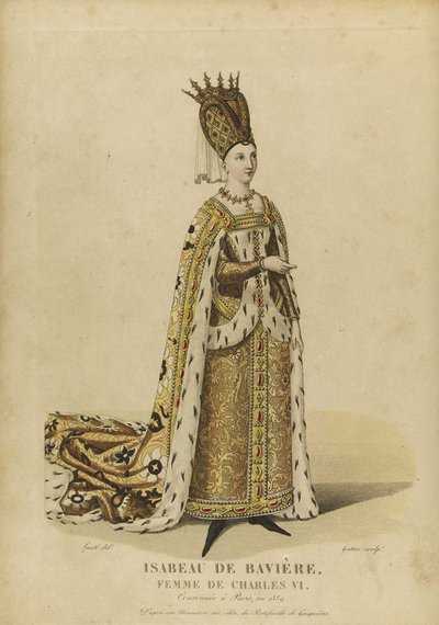 Isabeau de Baviere, Fransa Kraliçesi (Isabelle de Baviere, ou de Wittelsbach Ingolstadt by Georges Jacques Gatine