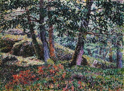 Meşe ve Yabanmersini Çalıları by Georges Lacombe