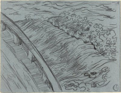 Bir Teknenin Kenarında Deniz, Brittany by Georges Lacombe