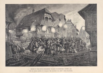 Dokuzuncu Cuirassiers, Morsbronn Köyü, 6 Ağustos 1870, 1874-1900. by Georges Léon Alfred Perrichon