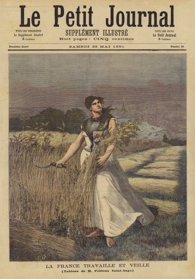 Fransa Çalışıyor ve Nöbet Tutuyor by Georges Louis Poilleux Saint Ange