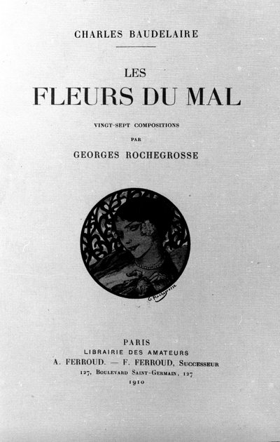 Georges Antoine Rochegrosse (1859-1938) tarafından resmedilen Charles Baudelaire