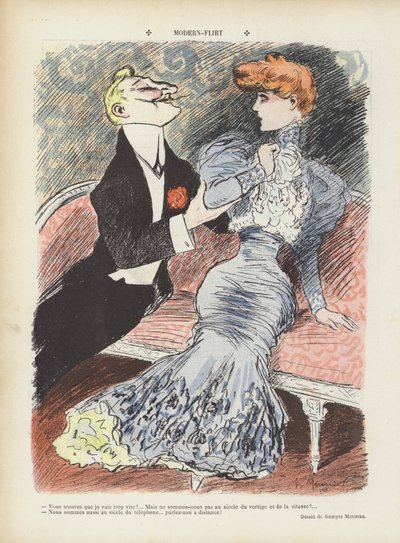 Modern flört. Le Rire için İllüstrasyon by Georges Meunier