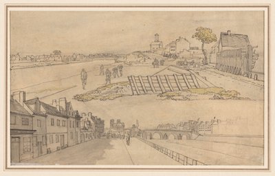 Paris'in İki Görünümü (verso) by Georges Michel