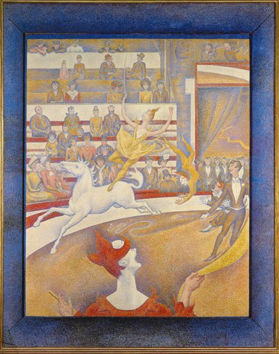 Le Cirque (tuval üzerine yağlıboya) by Georges Pierre Seurat