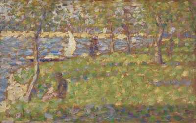 "ಲಾ ಗ್ರಾಂಡೆ ಜಟ್ಟೆ" ಟರ್ಕ್‌ಗಾಗಿ ಅಧ್ಯಯನ by Georges Pierre Seurat