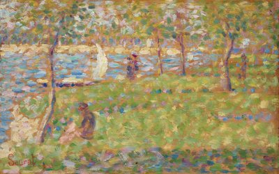 La Grande Jatte için çalışma, 18841885. by Georges Pierre Seurat
