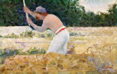Taş Kırıcı, c.1882 (panelde yağlı boya) by Georges Pierre Seurat