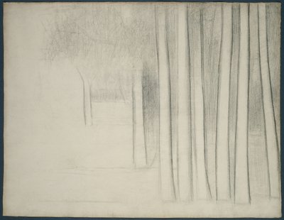 Ağaç Gövdeleri (La Grande Jatte için çalışma) by Georges Pierre Seurat