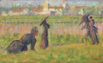 Manzaradaki Figürler by Georges Seurat
