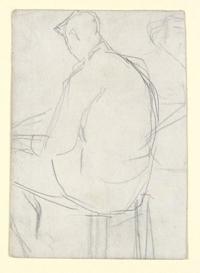 Taburede Oturan Adam by Georges Seurat