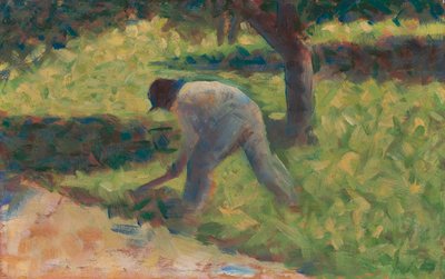 Çapalı Köylü, 1882 dolayları by Georges Seurat