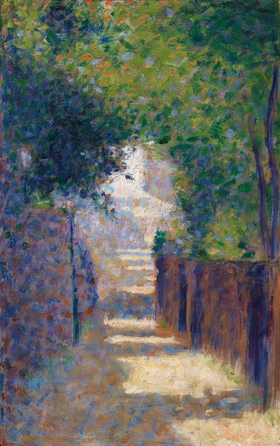 İlkbaharda Rue St. Vincent, c.1884 by Georges Seurat