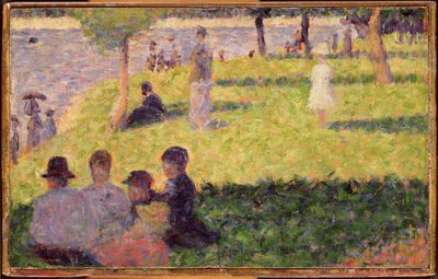 La Grande Jatte Adasında Bir Pazar Öğleden Sonra Eğitimi by Georges Seurat
