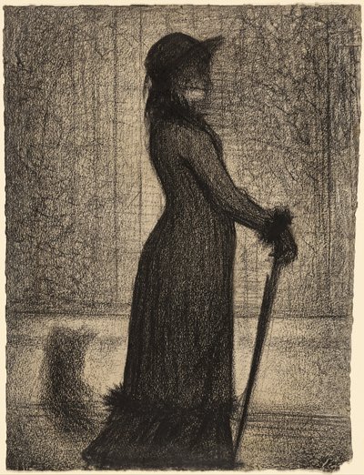 yürüyen kadın by Georges Seurat