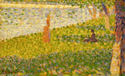 Nehir Kıyısındaki Kadınlar, La Grande Jatte için çalışma, c.1885-86 by Georges Seurat