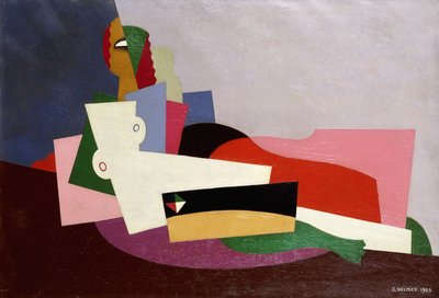 Çıplak uzanmış, 1923 by Georges Valmier