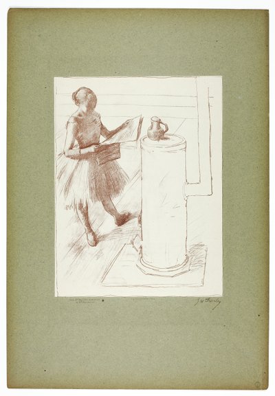 Sobanın Yanındaki Dansçı by Georges William Thornley