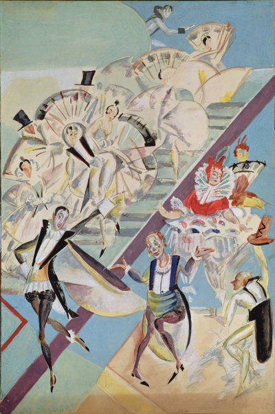 Ch tarafından Girofle-Giroflia opereti için sahne tasarımı. Lecocq, 1922 by Georgy Bogdanovich Yakulov