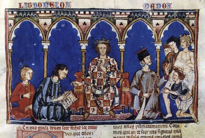 Alfonso X el Sabio yargıç olarak, Libro de los Dados adlı eserinden (20681403203) by Georgia Levan Ramishvili from Tbilisi