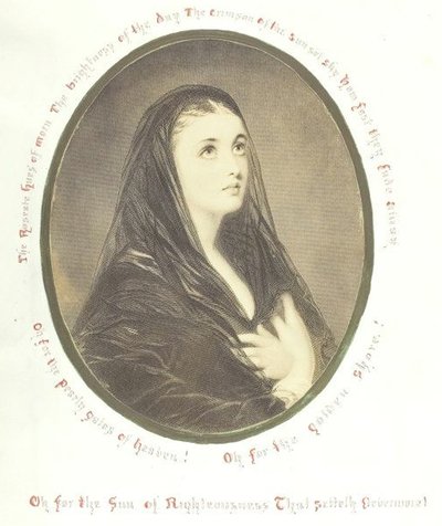 İsimsiz [peçeli dindar kadın], 1868. by Georgina Cowper