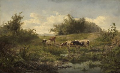 Bir Gölde İnekler by Gerard Bilders