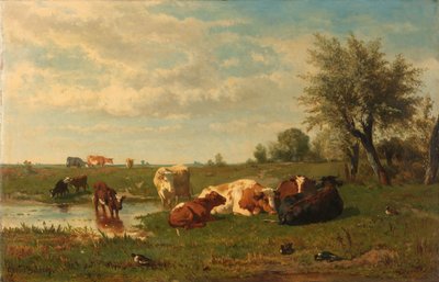 Çayırdaki İnekler by Gerard Bilders
