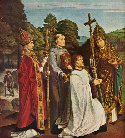 Canon Bernardijn Salviati ve Üç Aziz, 1501, 1909 by Gerard David