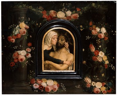 15. yüzyılın sonları veya 16. yüzyılın başlarında Ölü Mesih Üzerine Ağıt by Gerard David