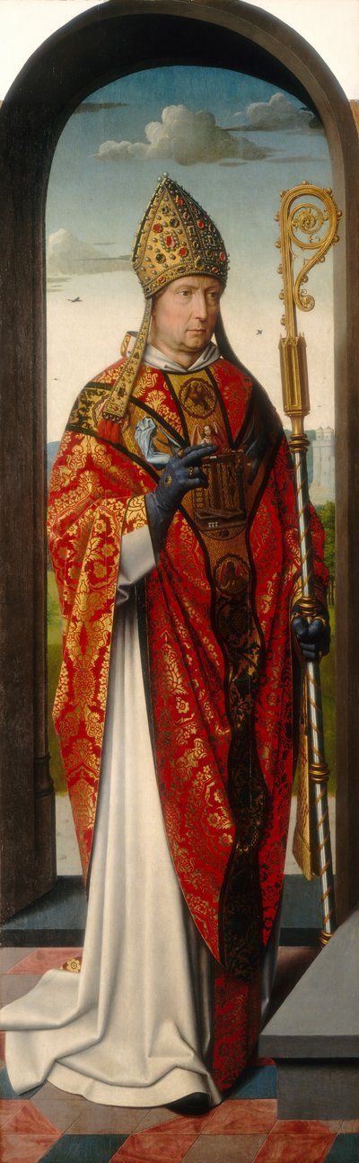 Saint Anne Altarpiece: Saint Nicholas [sol panel], c. 15001520 by Gerard David