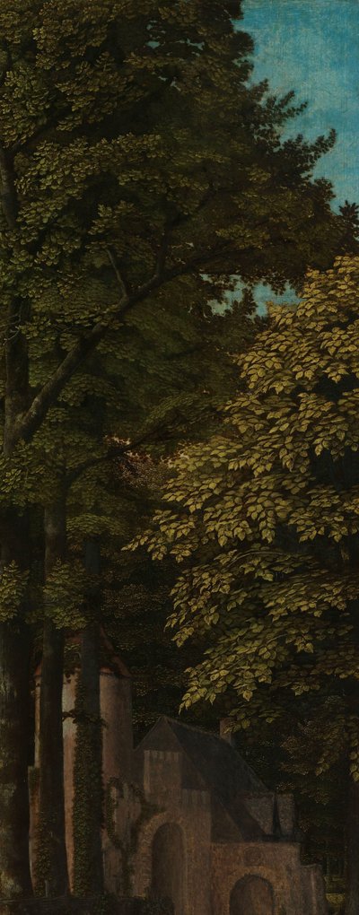 Ormanda Görünüm, Üç Parçanın Sol Dış Kanadı by Gerard David