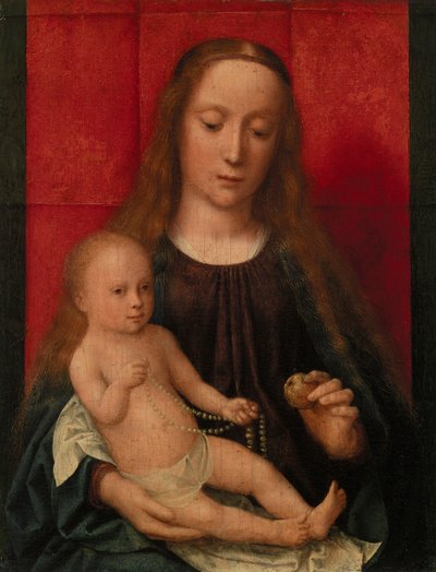 bakire ve çocuk by Gerard David