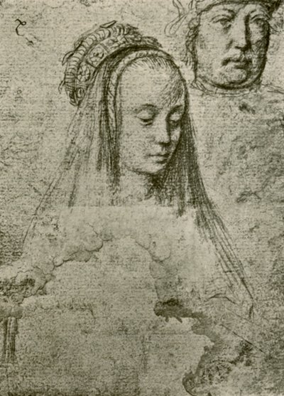 Başlıklı genç kadın, 1497-1498, 1908. by Gerard David