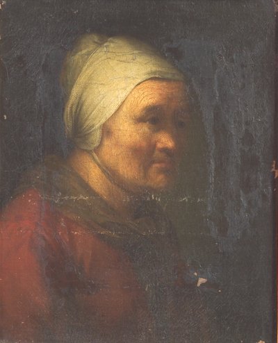 Yaşlı bir kadın by Gerrit Dou