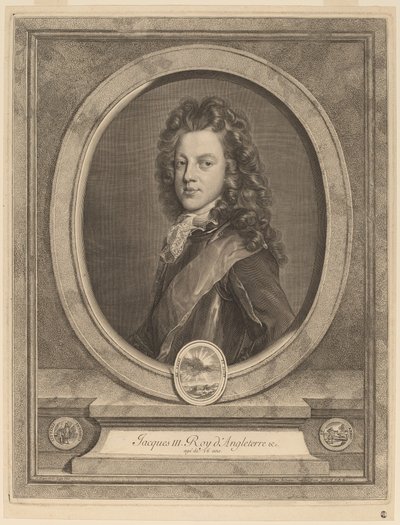 James III, Galler Prensi by Gerard Edelinck after François de Troy