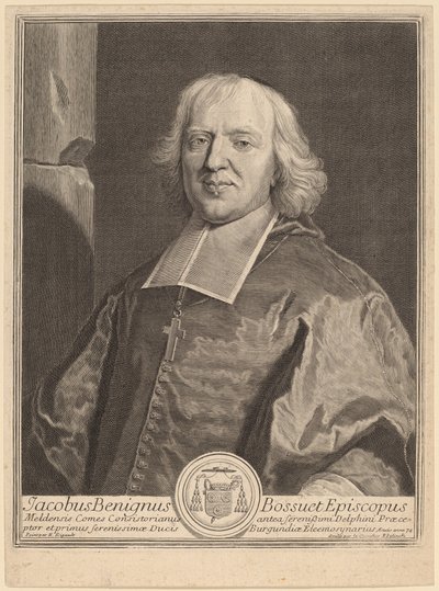 Jacques Benign Bossuet by Gerard Edelinck after Hyacinthe Rigaud