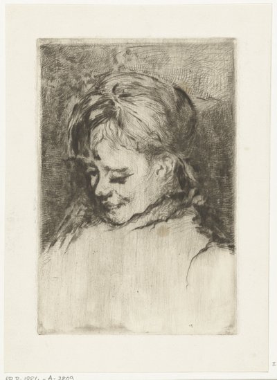 Bir kızın portresi, solda by Gerard Jan Bos