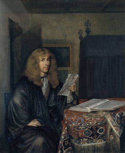 Belge Okuyan Bir Adamın Portresi by Gerard Ter Borch the Younger