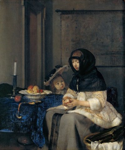 elma soyucu by Gerard Ter Borch the Younger