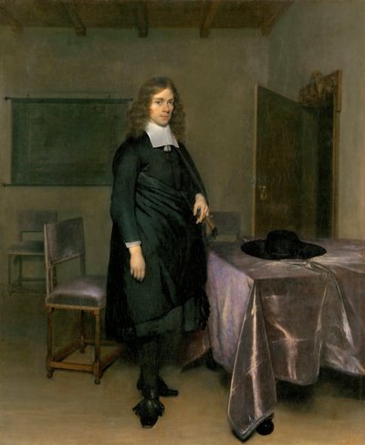 Gerard Ter Borch (Terburg), Genç (1617-1681), - Tuval üzerine yağlı boya - Tiroler Landesmuseum Ferdinandeum, Innsbruck by Gerard Terborch