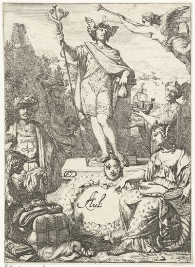 Merkür ile ticaret alegorisi by Gerard de Lairesse (rejected attribution)