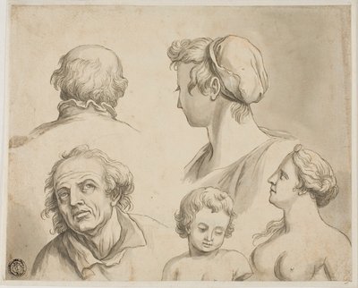 Beş Büst Eskizleri by Gerard de Lairesse