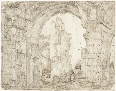 Ruïnes van de therme van Caracalla, Roma by Gerard ter Borch (I)