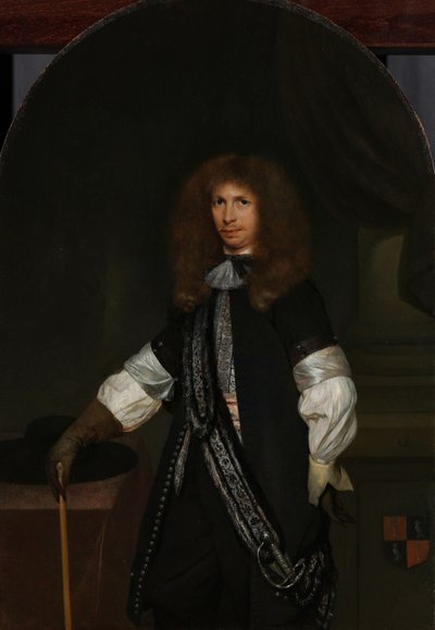 Jacob de Graeff (1642-90). Bir Memur Üniforması ile by Gerard ter Borch (II) (signed by artist)